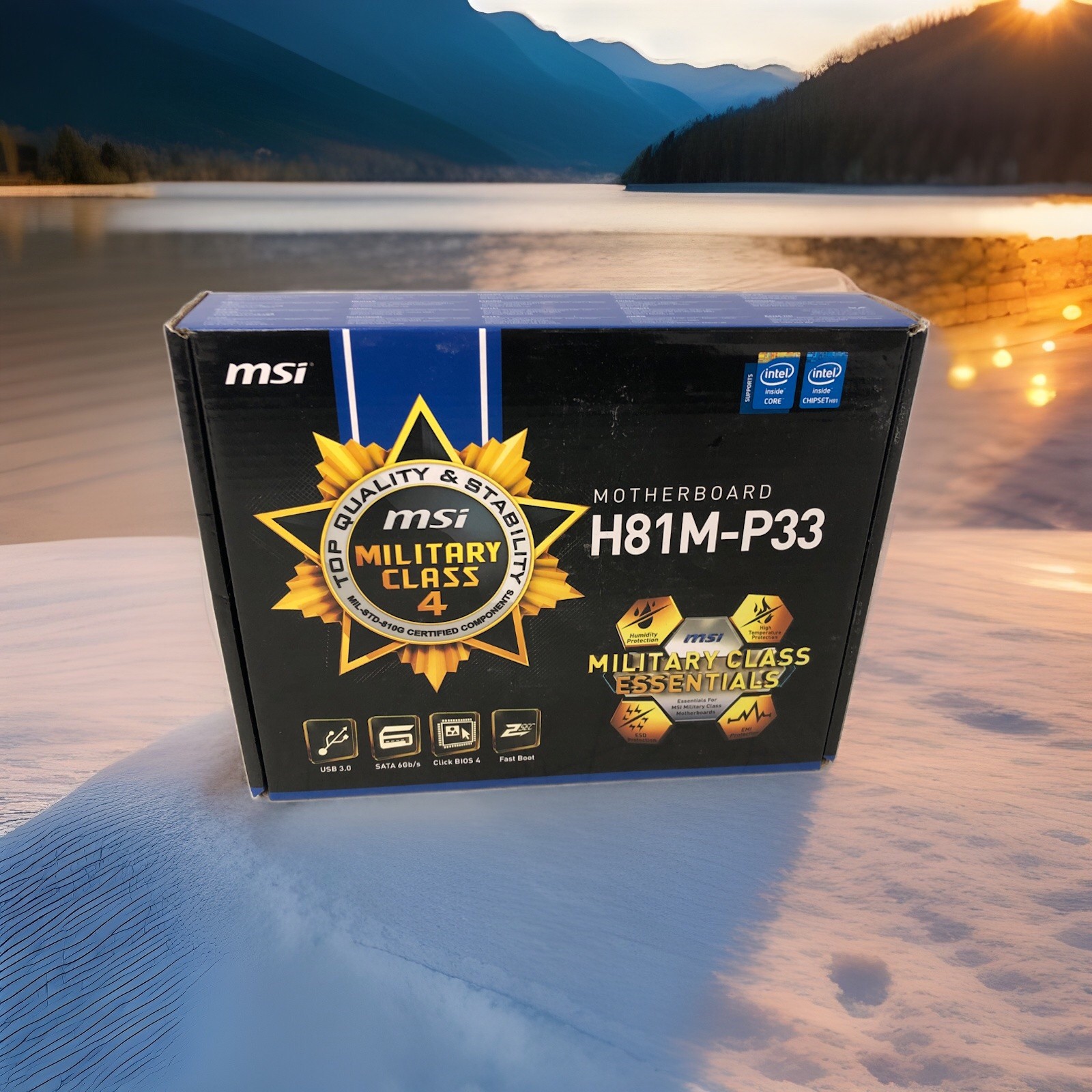 MSI H81M-P33 M-ATX Intel LGA 1150 DDR3 Motherboard OPEN BOX