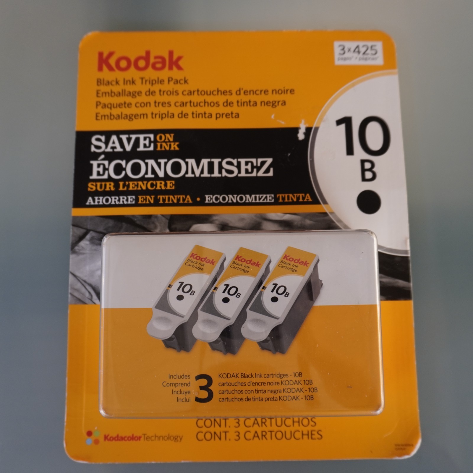 Kodak 10B Black Ink Cartridge 3 Pack OEM Genuine EasyShare ESP Hero 4K4020-B NEW