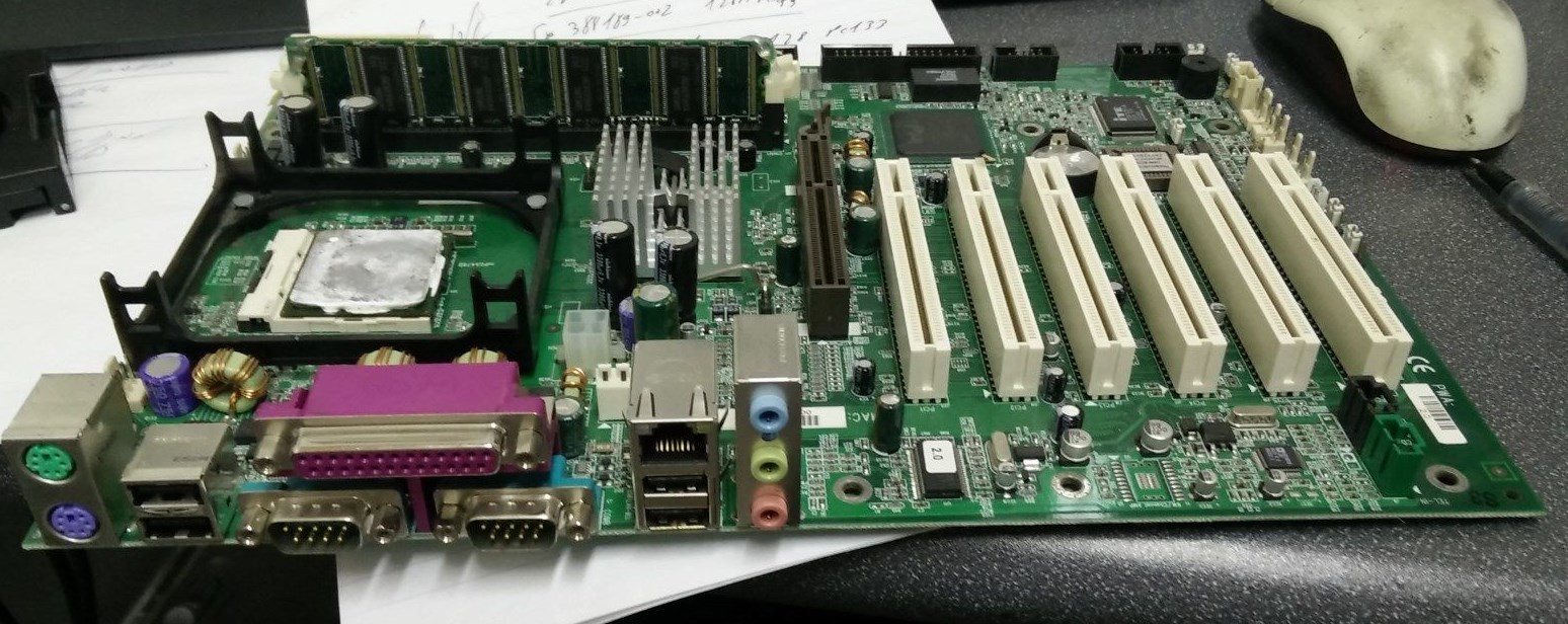 HV845ELA HV845-7 Socket 478 Motherboard with Intel 2.4GHz CPU
