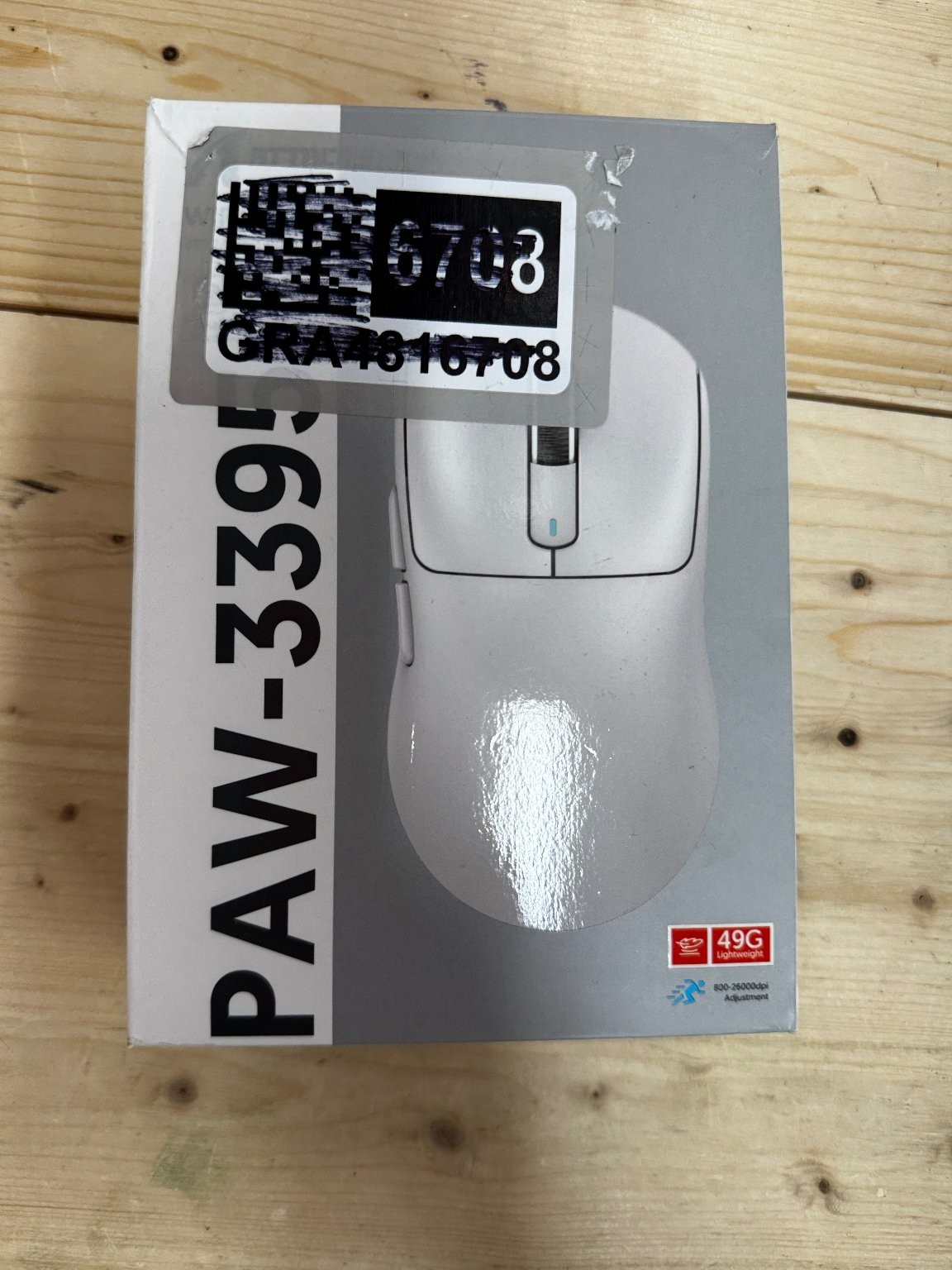 ATTACK SHARK X3 Wireless Gaming Mouse PAW-3395 Tri-Mode 49G Lightweight White