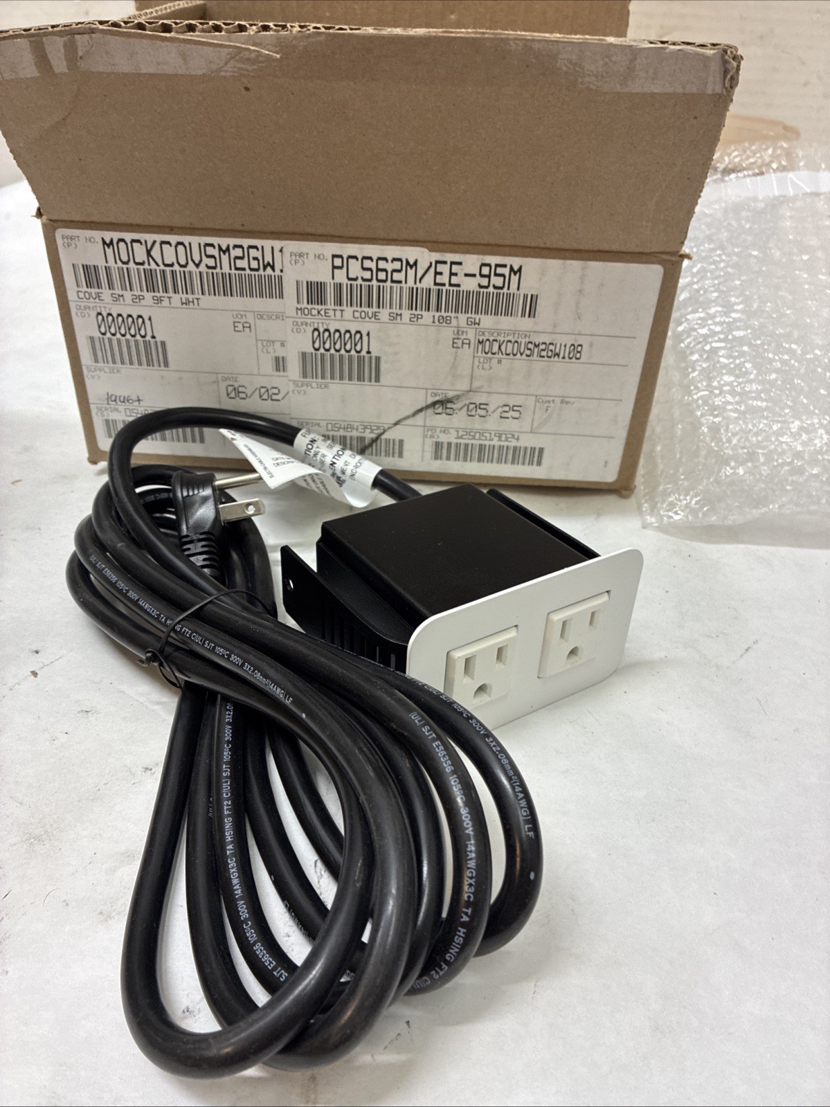 Mockett Mini Surface Mount Power Grommet Qty 1