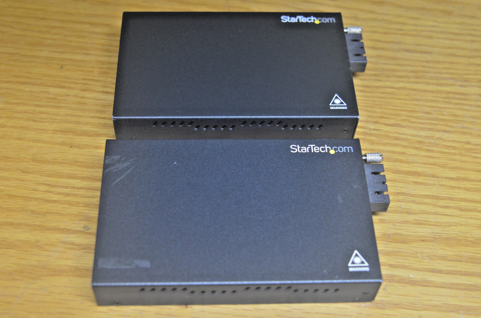 (2) StarTech. Com 10/100Mbps Ethernet to Fiber Media ET90110SC2        (6-A)