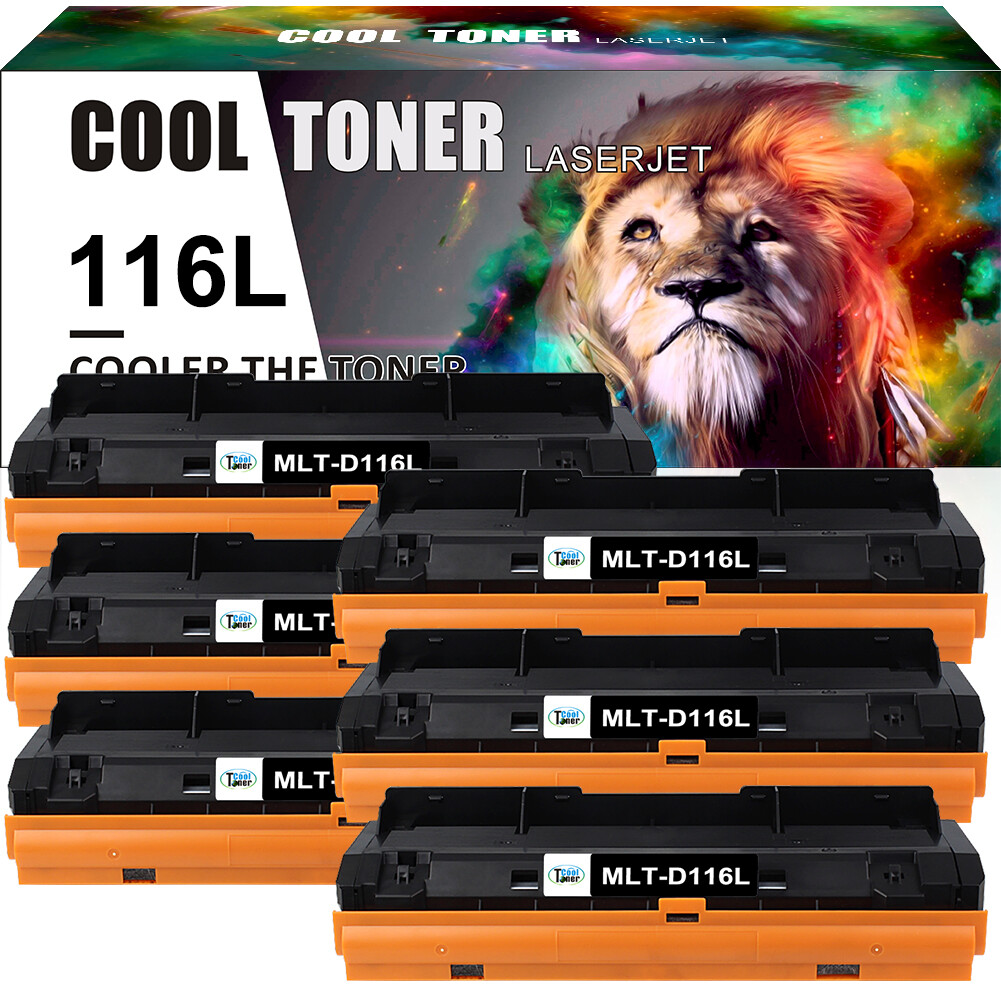 6 Pack MLT-D116L Toner For Samsung 116L Xpress SL-M2625D M2825DW M2825FD M2875FW