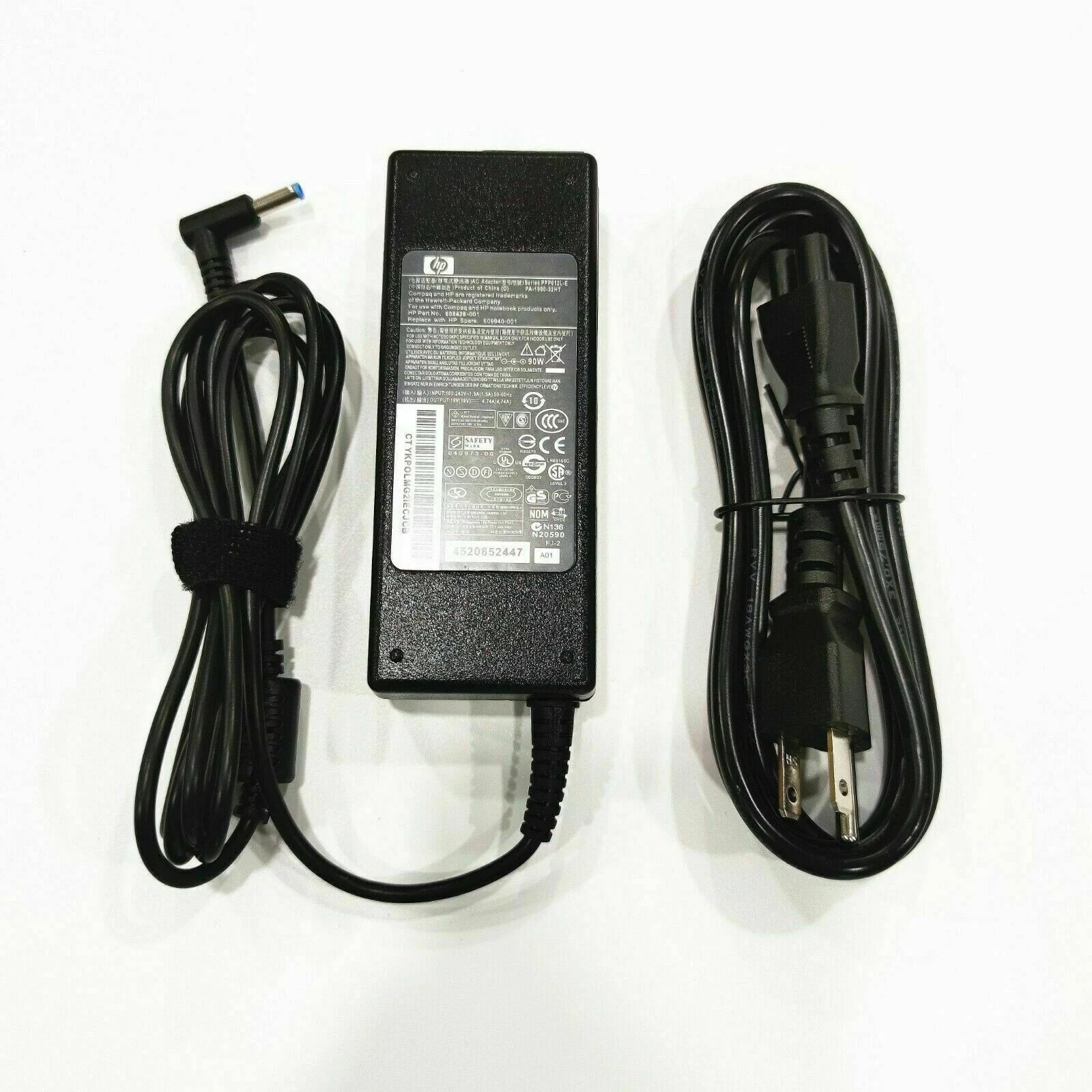 Original 90W 19.5V 4.62A AC Adapter Charger For HP Envy 17 M7 4.5*3.0mm Blue NEW