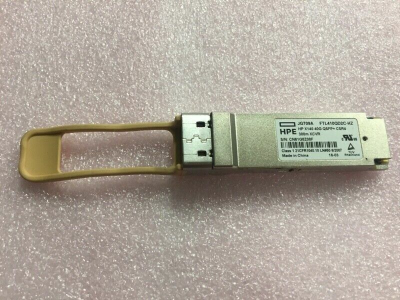 1 of JG709A HPE X140 40G QSFP+ MPO MM 850nm CSR4 300m Transceiver
