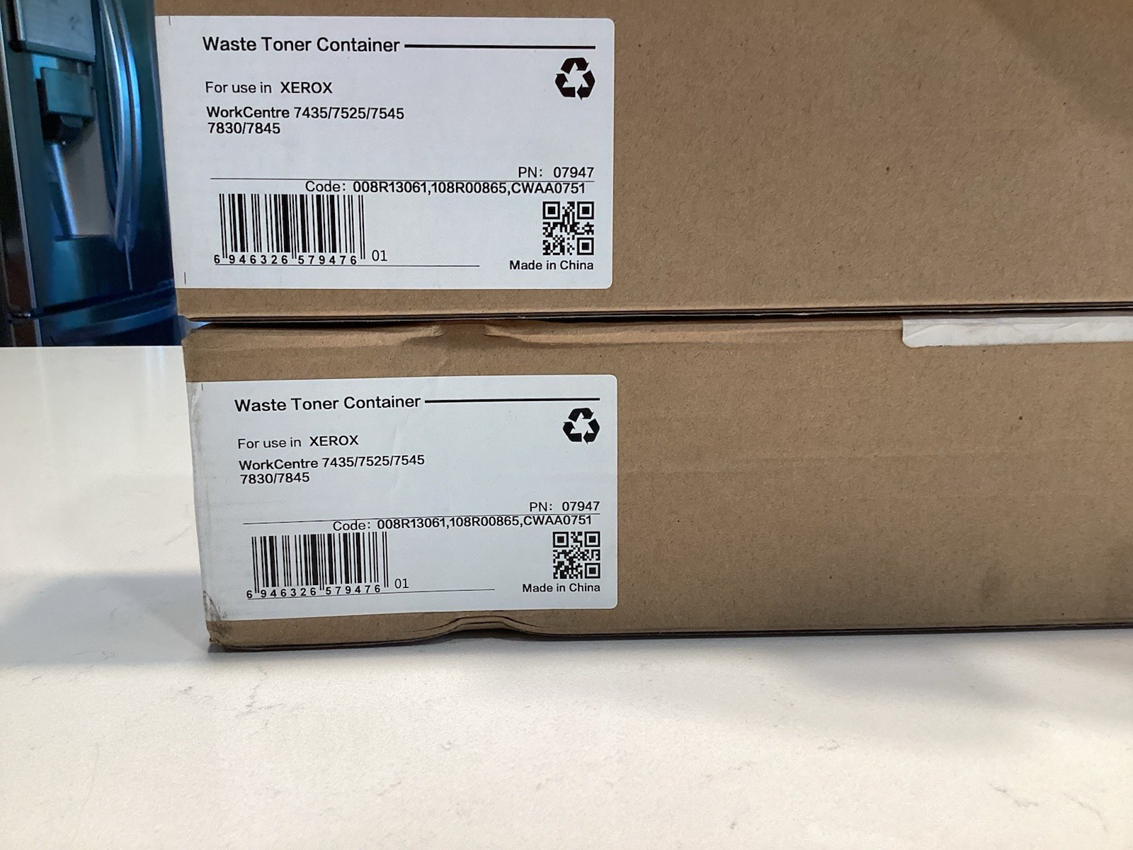 (2) Xerox 008R13061 Waste Toner Container WorkCentre 7425/7435/7545/7830/7845