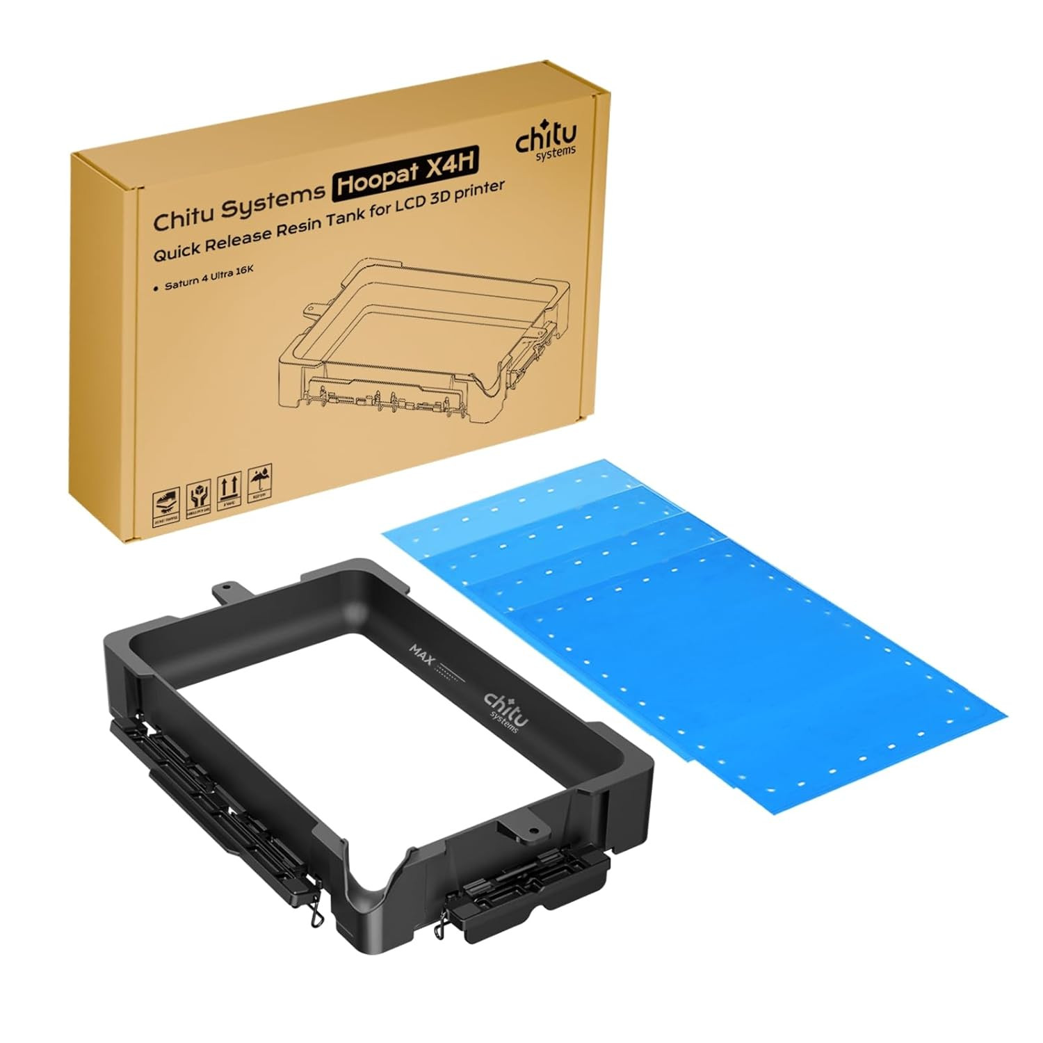 Hoopat X4H Quick Release Resin Vat for Saturn 4 Ultra 16K