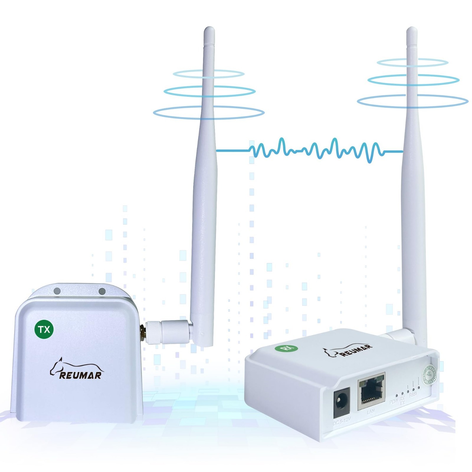 Long Range WiFi HaLow Wireless Bridge 802.11ah Point-to-Point Network Extender