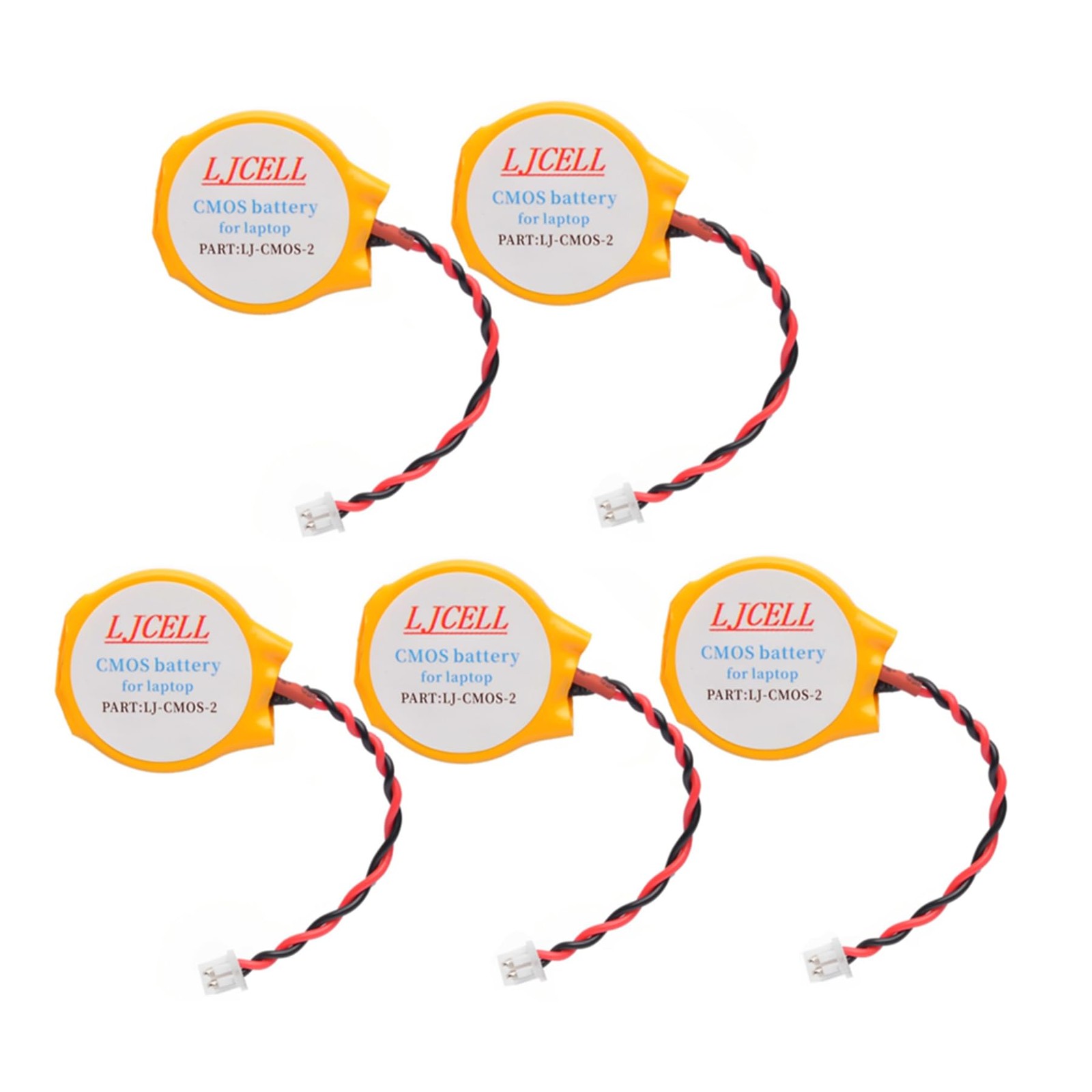 LJCELL 5PCS CMOS Battery for Intel NUC Laptop Backup PS2 PS3 BIOS RTC CR2032 ...