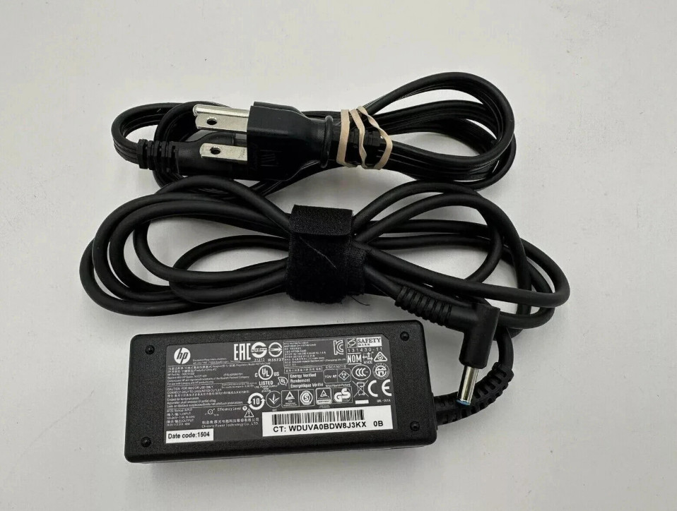 Lots of 100 Genuine HP 45W blue tip laptop AC Adapter Power Supply charger 19.5V