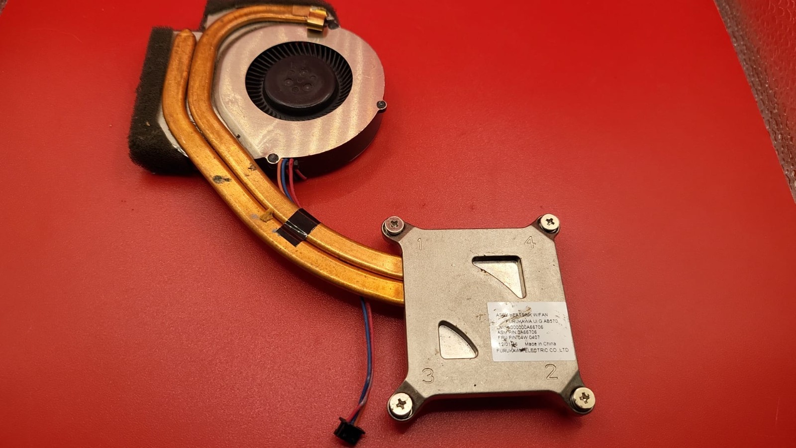 Lenovo ThinkPad T420 CPU Heatsink & Cooling Fan 0A66706 04W0407 USA TESTED GOOD