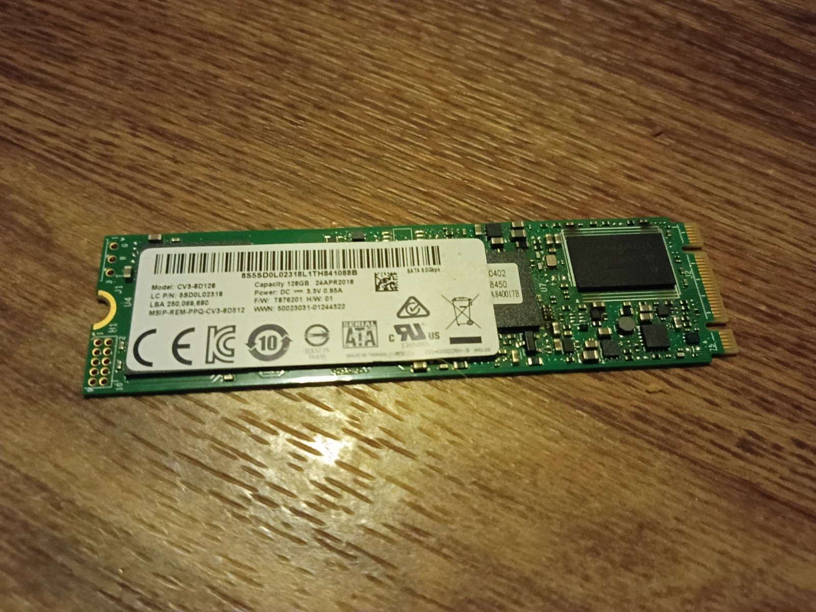 LITEON CV3-8D128-11 128GB M.2 SSD Solid State Drive