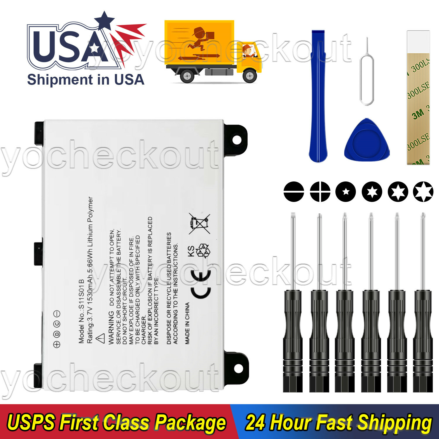 For Amazon Kindle DX 2nd Generation D00801 Battery S11S01B Repair USA
