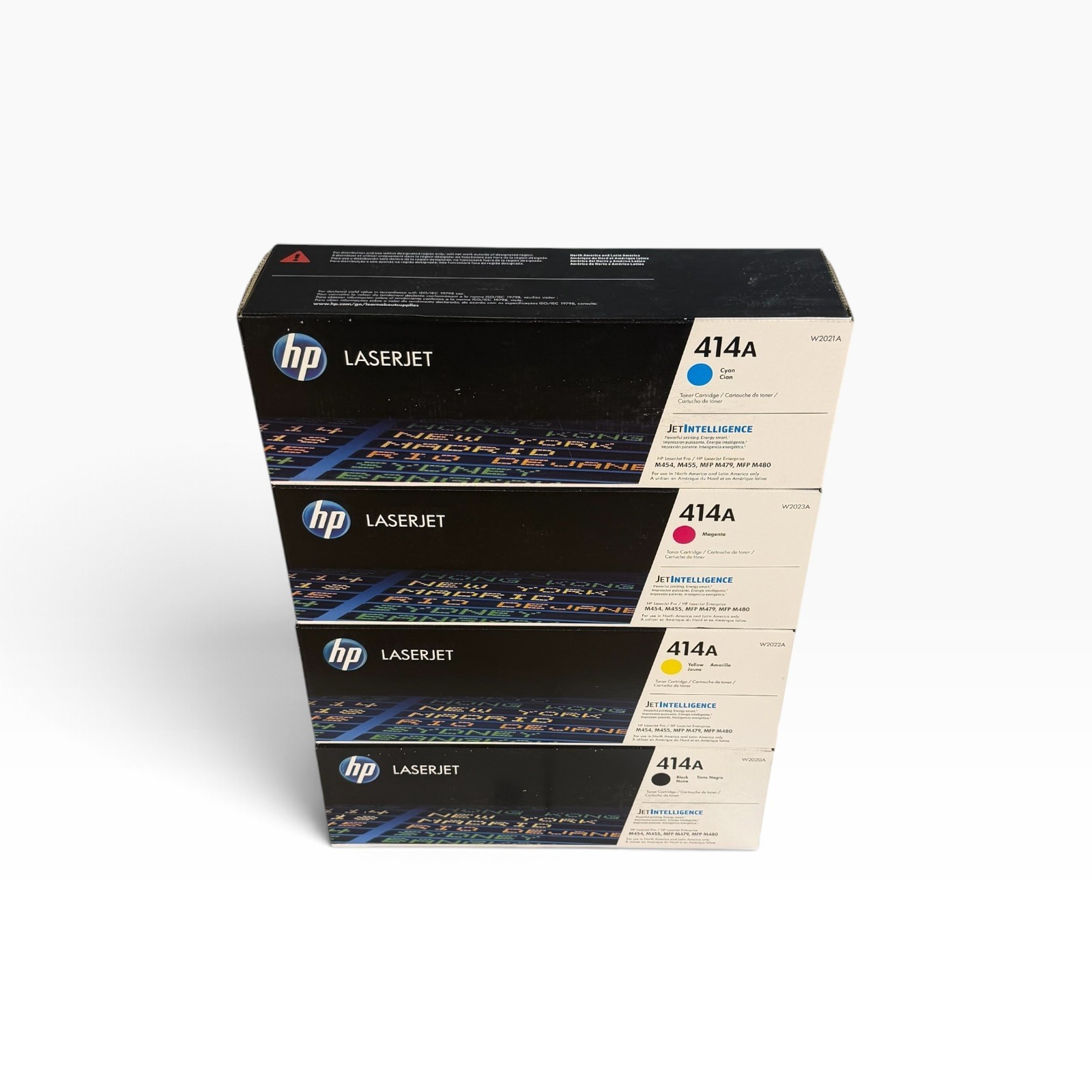 HP 414A W2020A W2021A W2022A W2023A Toner Cartridge Set of 4 C,M,Y,B New