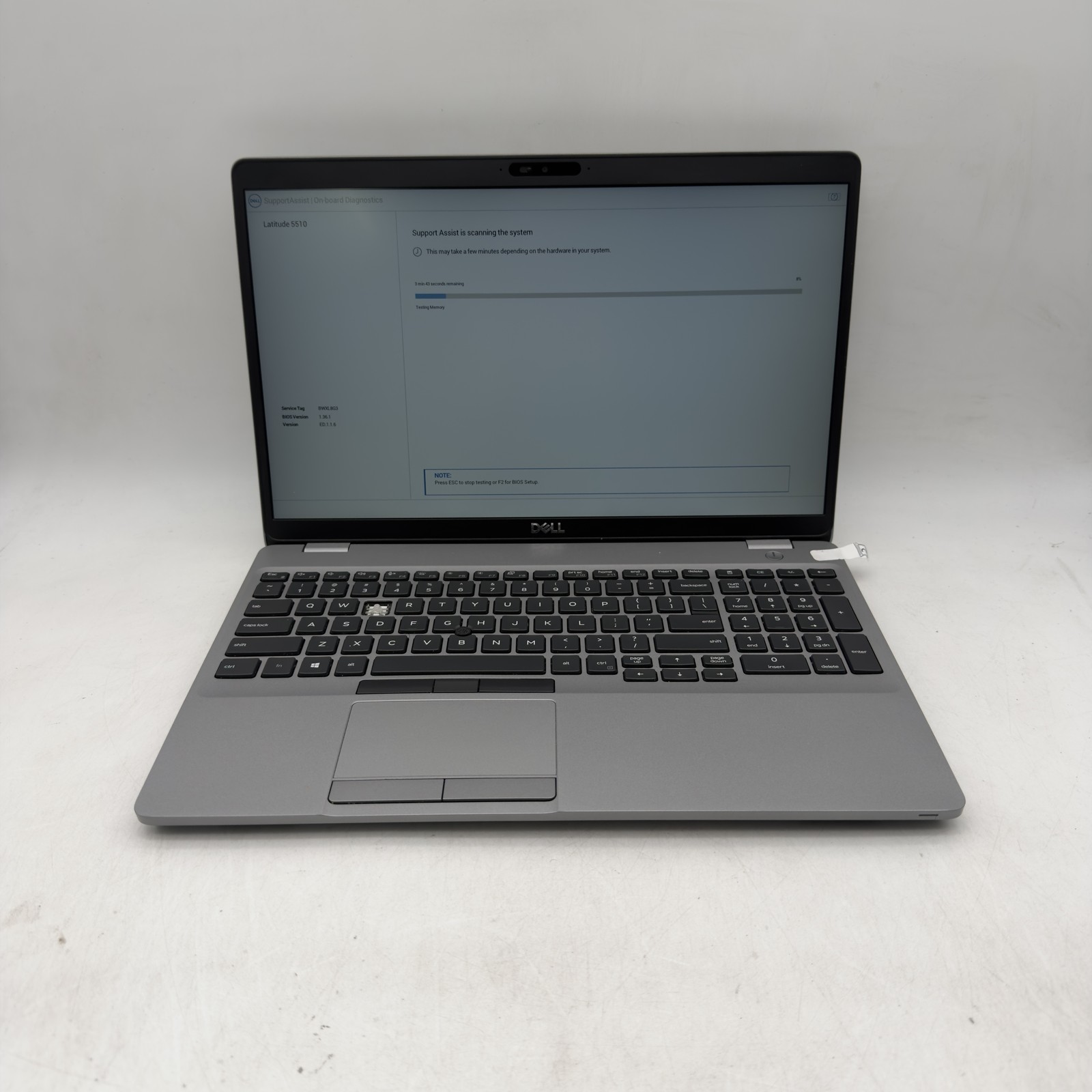 Dell Latitude 5510 15.5" Intel Core i5-10310U 16GB 256GB No OS - READ