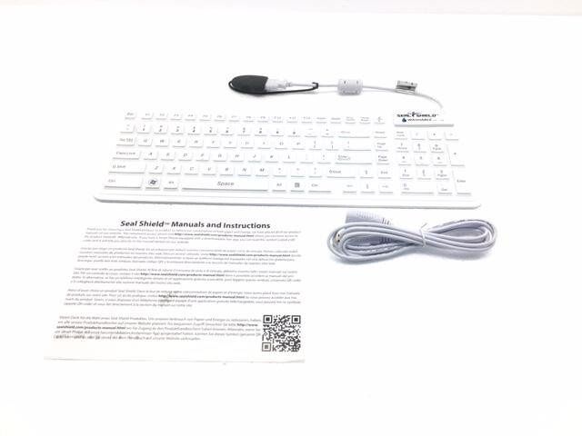 Seal Shield Seal Glow2 SW106G2 Wired Keyboard White Backlight Medical Washable