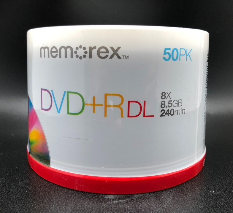 Memorex / Philips DVD+R DL 8X 8.5GB 240min - 50 Pack Brand NEW Spindle