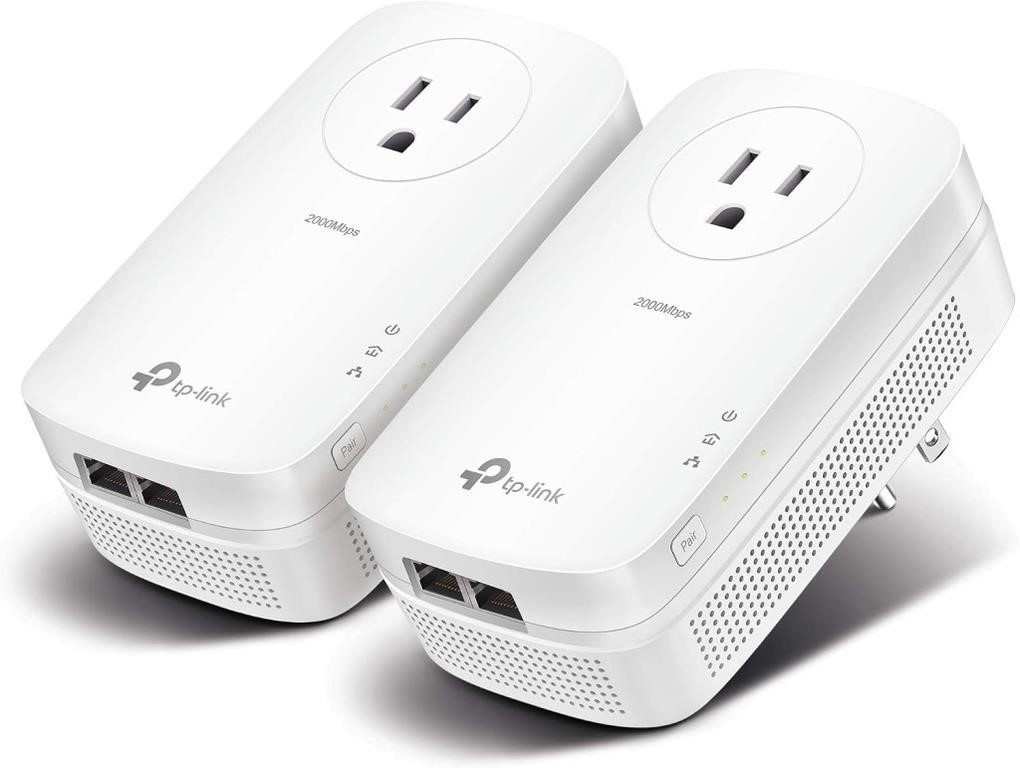 TP-Link TL-PA9020P KIT AV2000 Powerline Ethernet Adapter - WE PAY USA IMPORT FEE