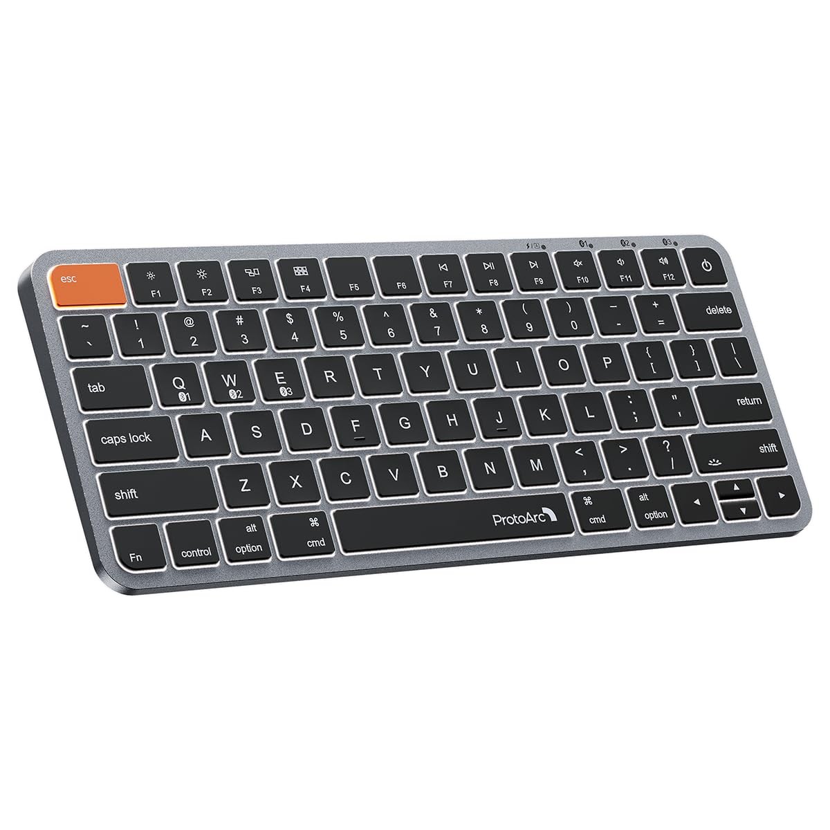ProtoArc K90-A Backlit Bluetooth Keyboard for Mac/iPad, Space Gray