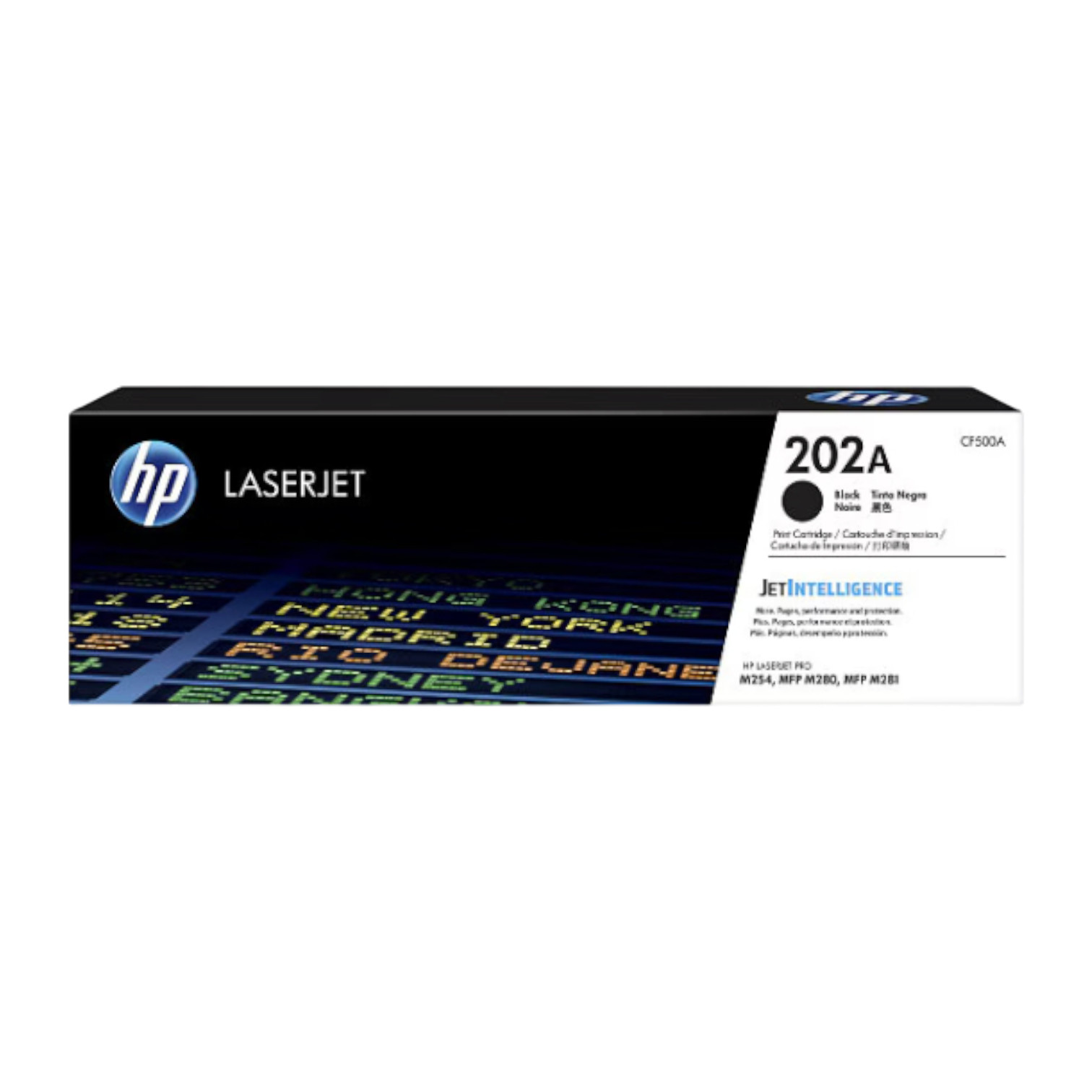 HP 202A Black Original LaserJet Toner Cartridge (CF500A) New Open Box - Repacka