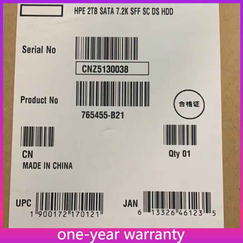 HP 765869-001 765455-B21 2TB SATA 6G MIDLINE 7.2K SFF (2.5IN) SC 512E DS HDD NEW