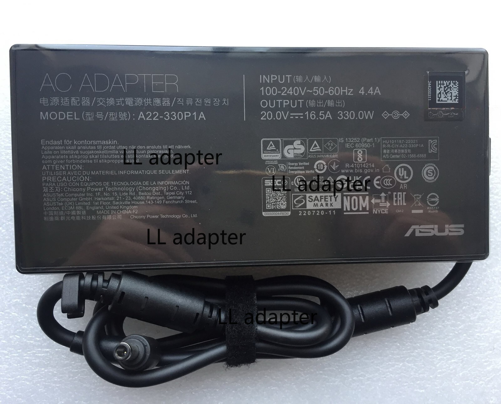 New Original ASUS ROG Strix G18 G814JZ-G18.I94090 A22-330P1A 330W 20V AC Adapter