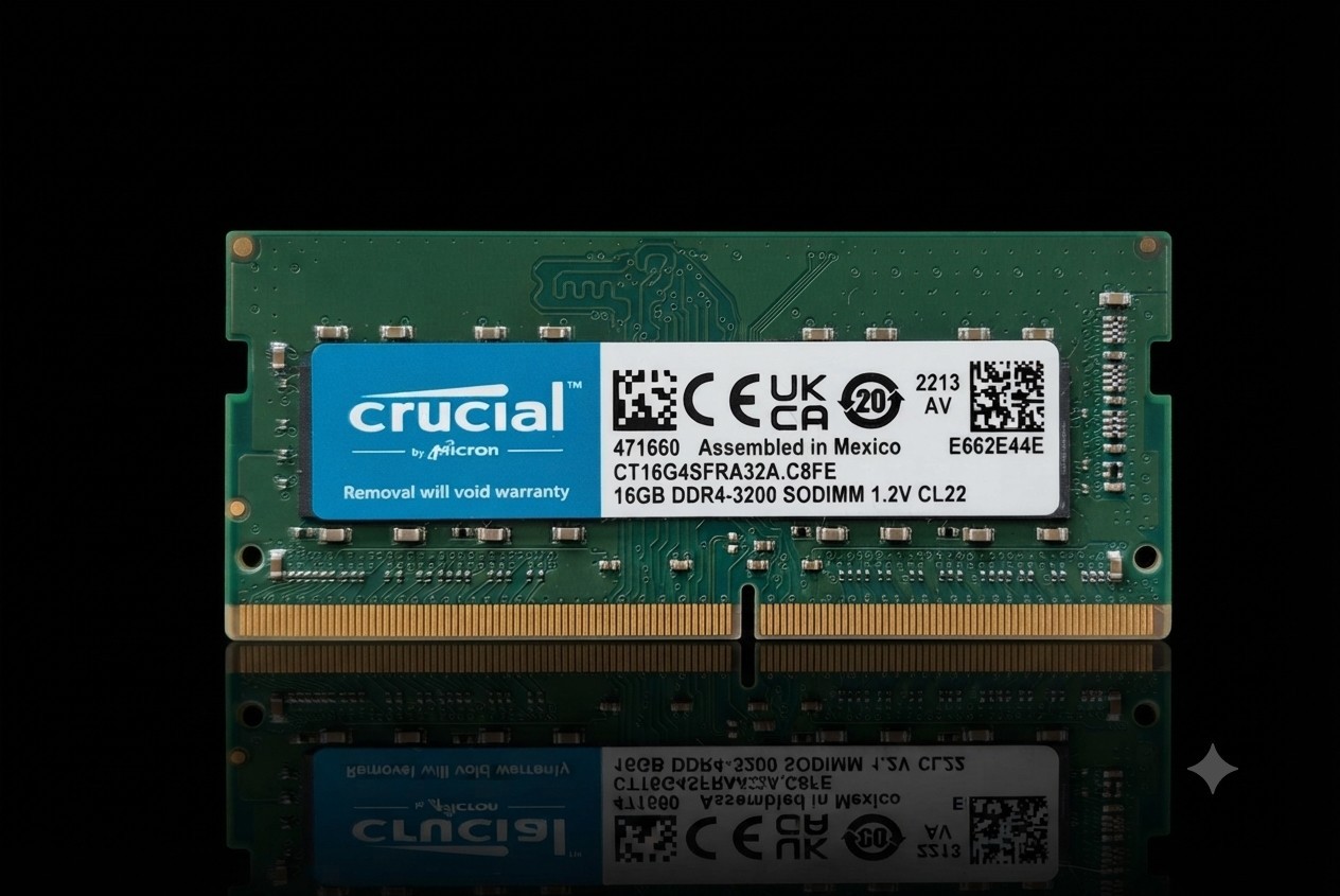🔥Crucial 16GB DDR4 3200MHz Laptop RAM Module CT16G4DFRA32A.C8FE