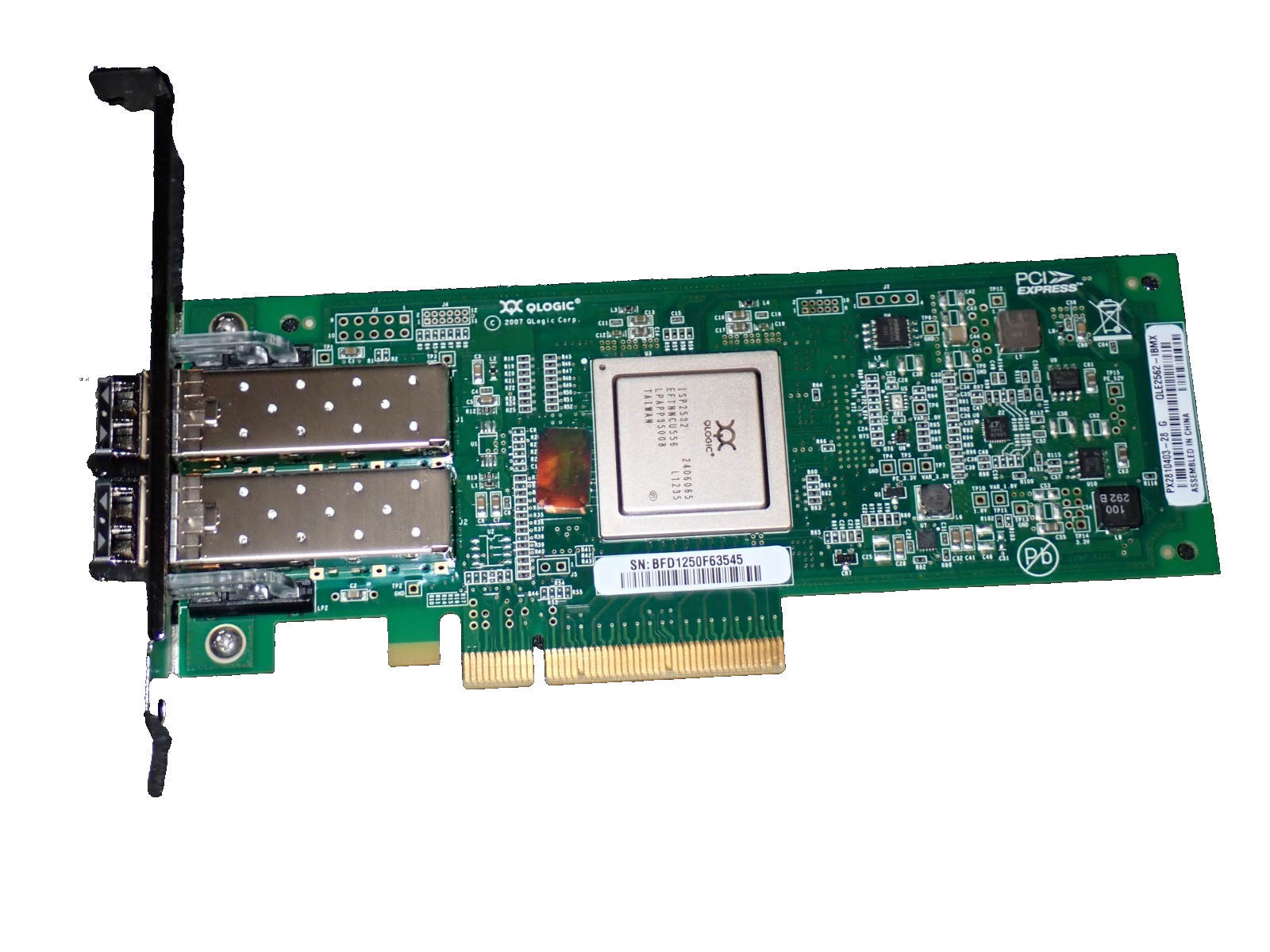 Lot of 2 IBM 42D0516 Qlogic 8gb Dual Port Pci-e X8 Fibre Channel Host Bus Adapte
