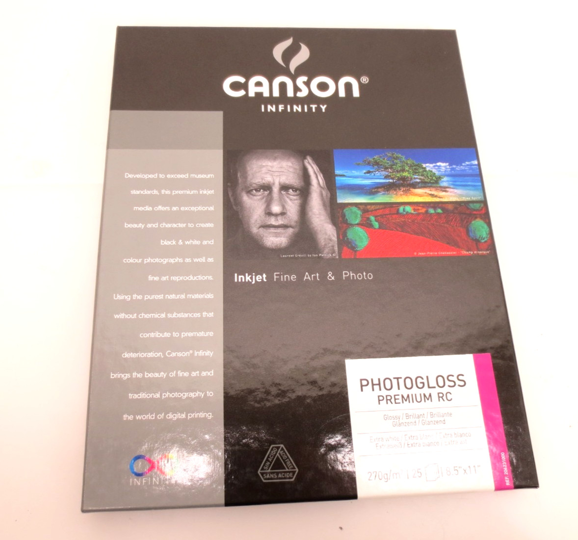 Canson Infinity Photogloss Premium RC Inkjet Photo Paper 270gsm 25 sheets 8.5x11
