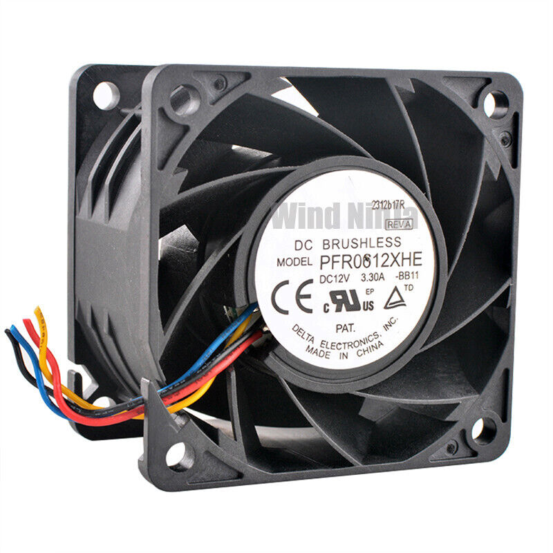 PFR0612XHE 60mm fan 60x60x38mm DC12V 3.30A cooling fan for server chassis engine