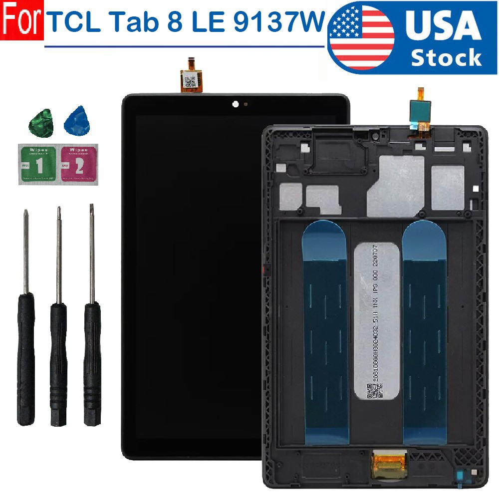 USA Replacement For TCL TAB 8 LE 9137W LCD Display Touch Screen Digitizer+Frame