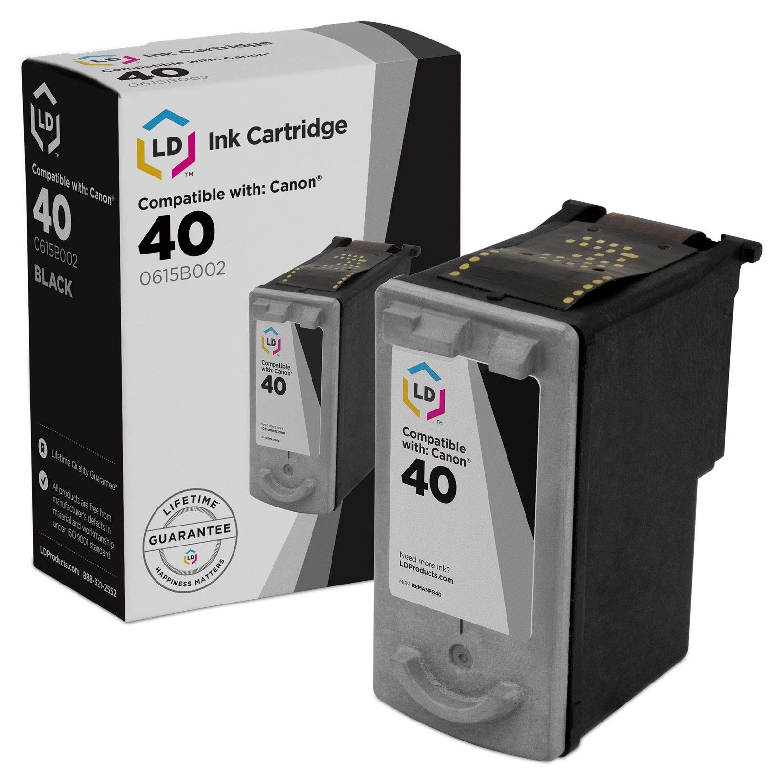 LD 0615B002 PG40 Black Ink Cartridge for Canon Printer