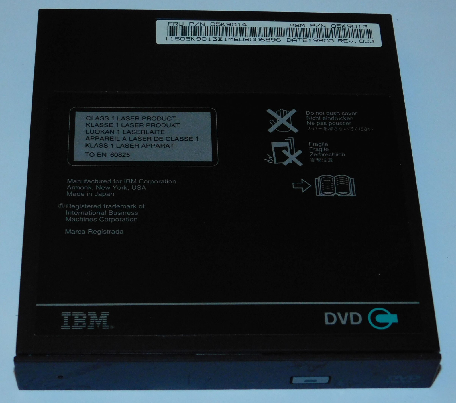 IBM Thinkpad 770 770E 770ED 770X 770Z DVD Drive Optical Disk Drive 05K9014 CD