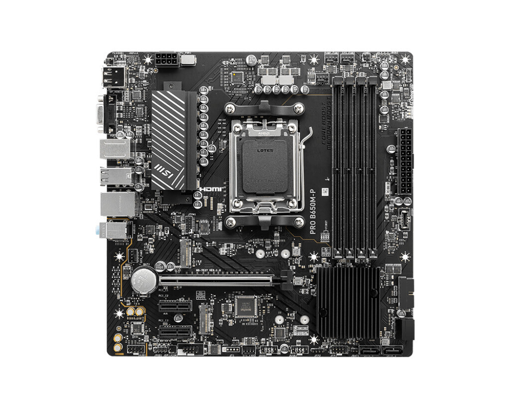 FOR MSI PRO B650M-P DDR5*4 AMD AM5 256GB HDMI D-Sub DisplayPort Motherboard Test