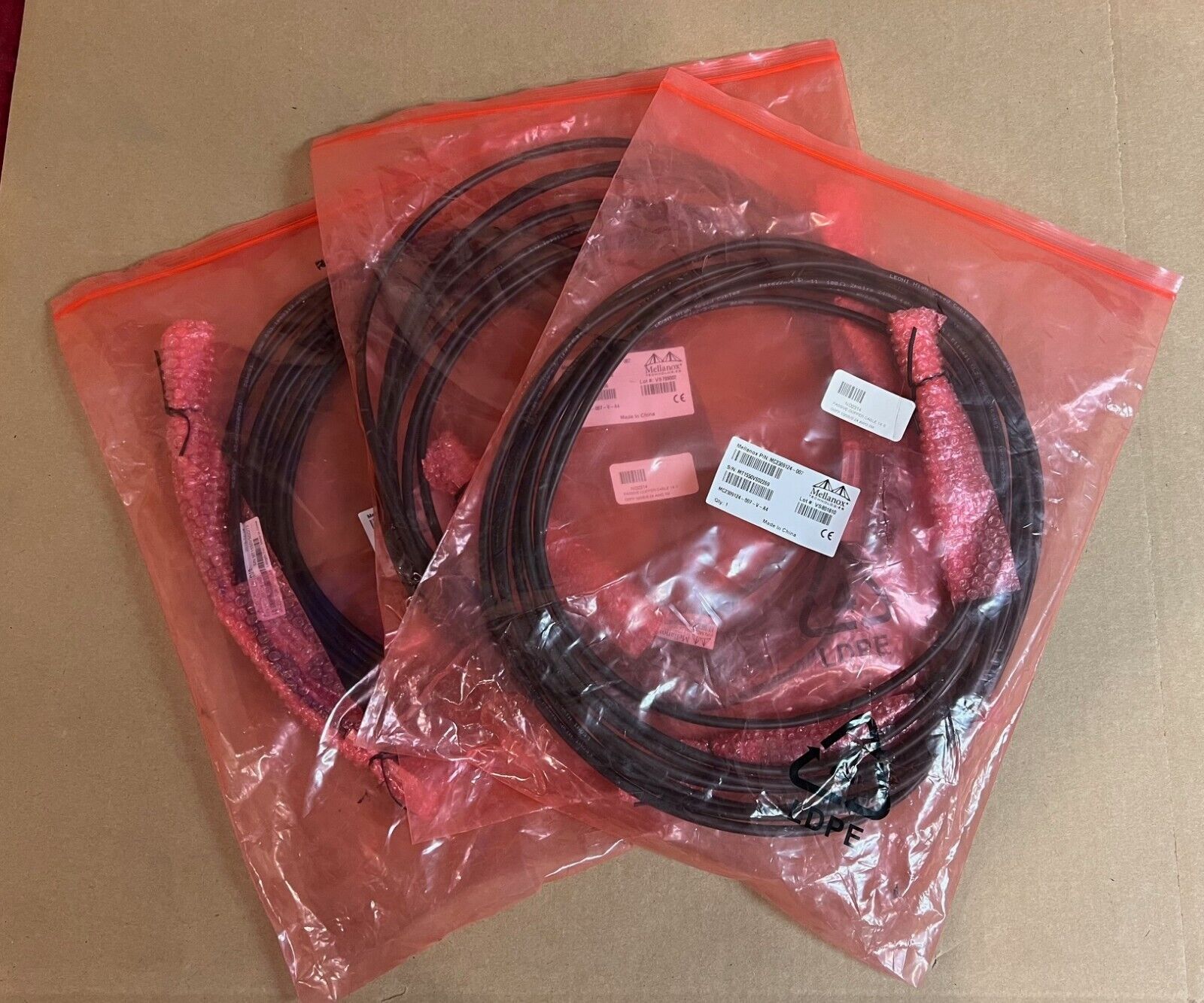 3 Mellanox MC2309124-007 7m Passive Copper Hybrid Cable 10GbE QSFP to SFP  #T370