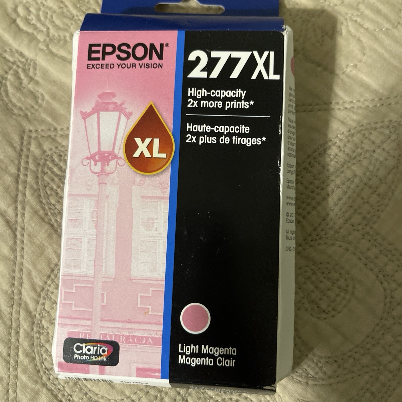 Epson 277XL Light Magenta Ink Cartridges Exp. 8/2028