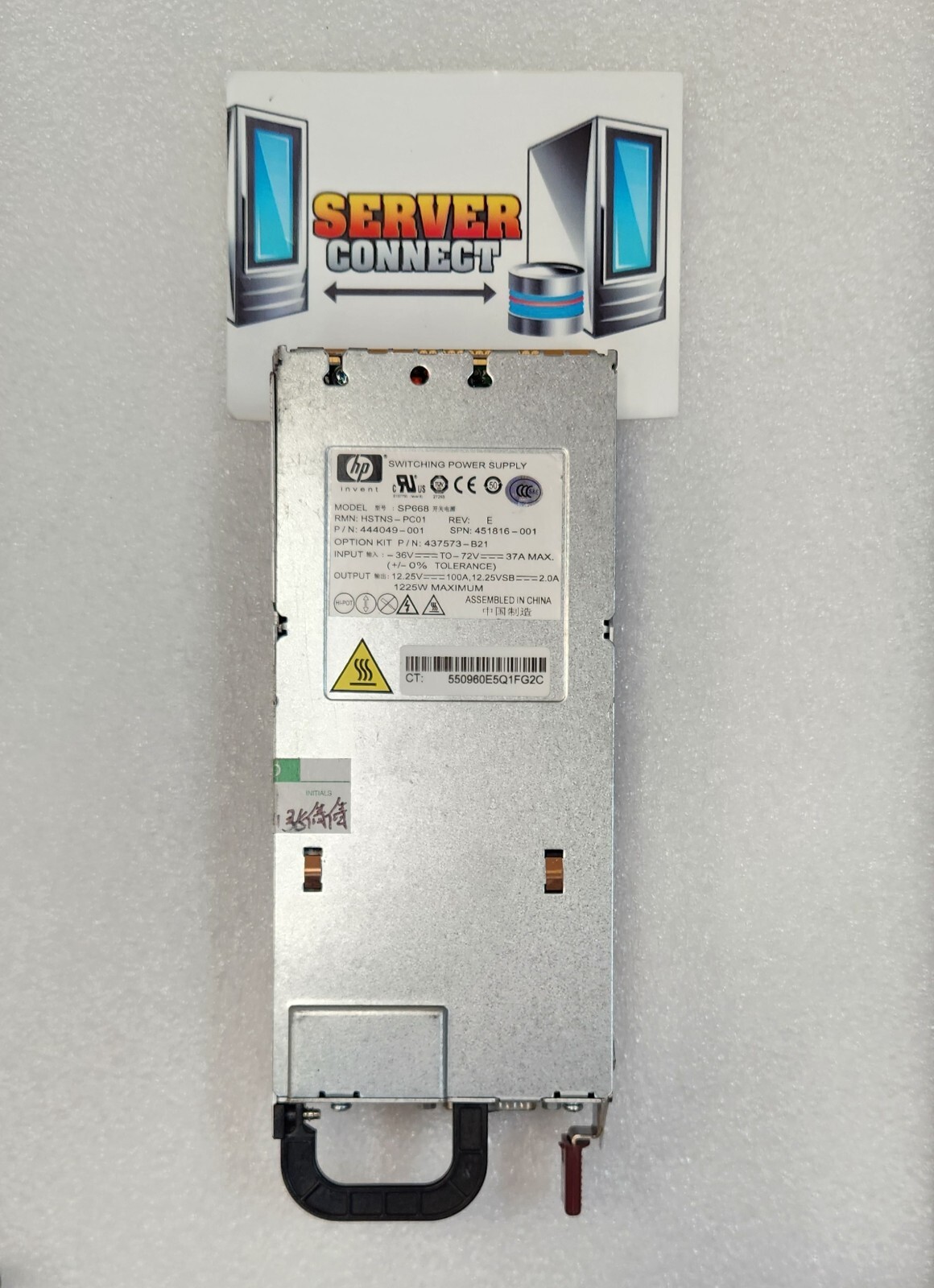 437573-B21 HP DL380 G6 DL385 HSTNS-PC01 1200W 451816-001 Power Supply 444049-001