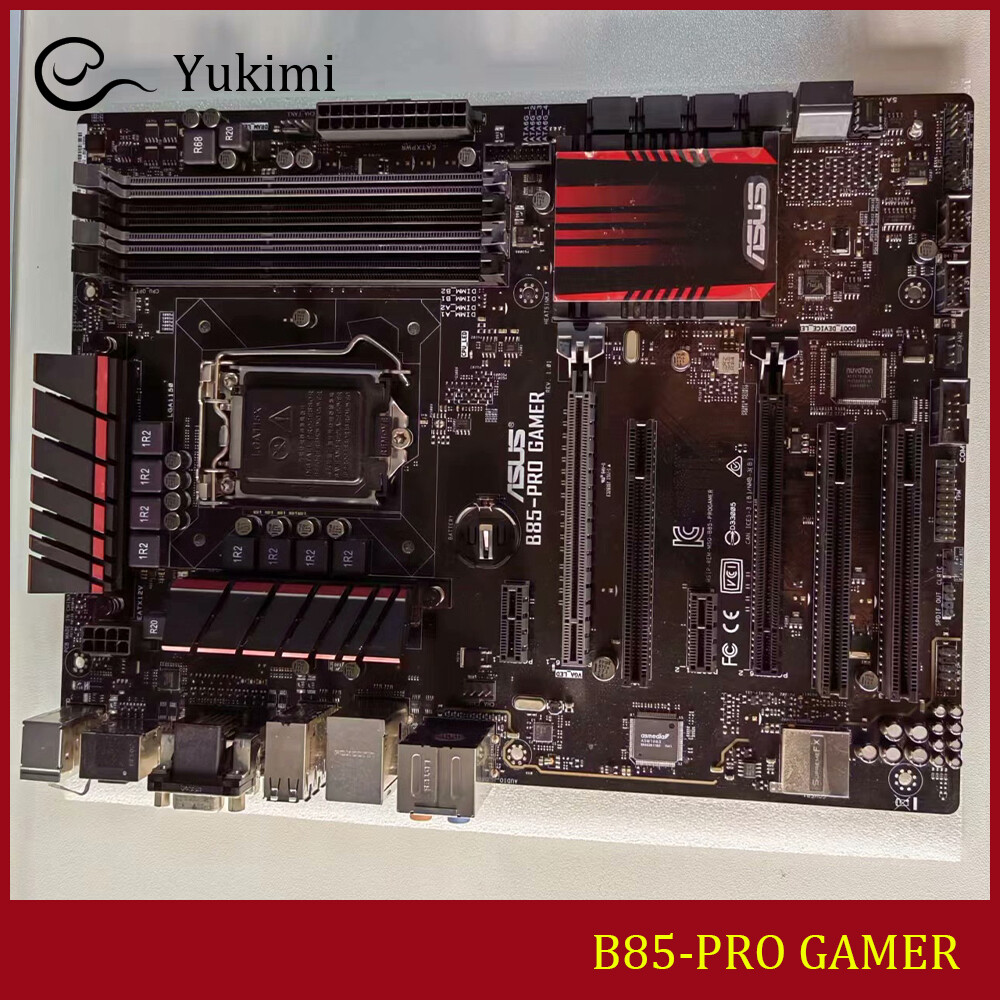 FOR ASUS B85-PRO GAMER DDR3*4 LGA 1150 HDMI DVI VGA ATX Motherboard Test OK