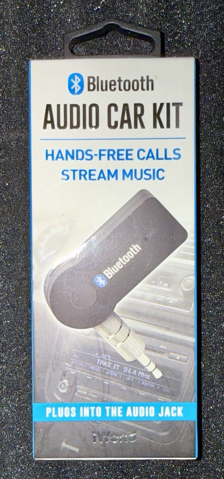 Bluetooth Audio Car Adapter Hands-Free Calls & Home Stereo -3.5mm Rechargeable 