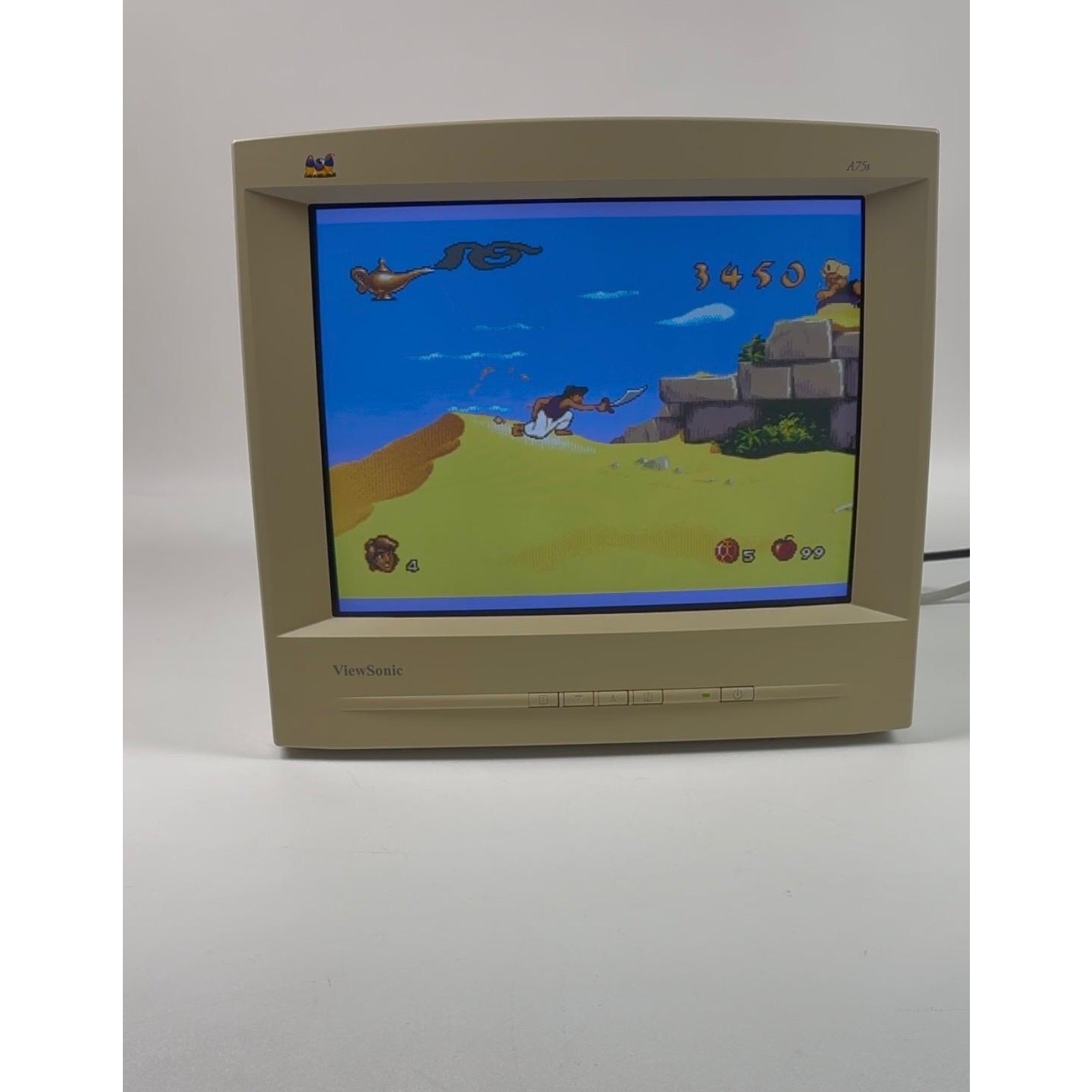ViewSonic A75S VCDTS21470-1R CRT Color Monitor Computer Display VGA Retro Gaming
