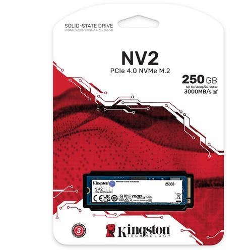 New Kingston NV2 250GB M.2 2280 PCIe 4.0 NVMe SSD Solid State Drive SNV2S/250G