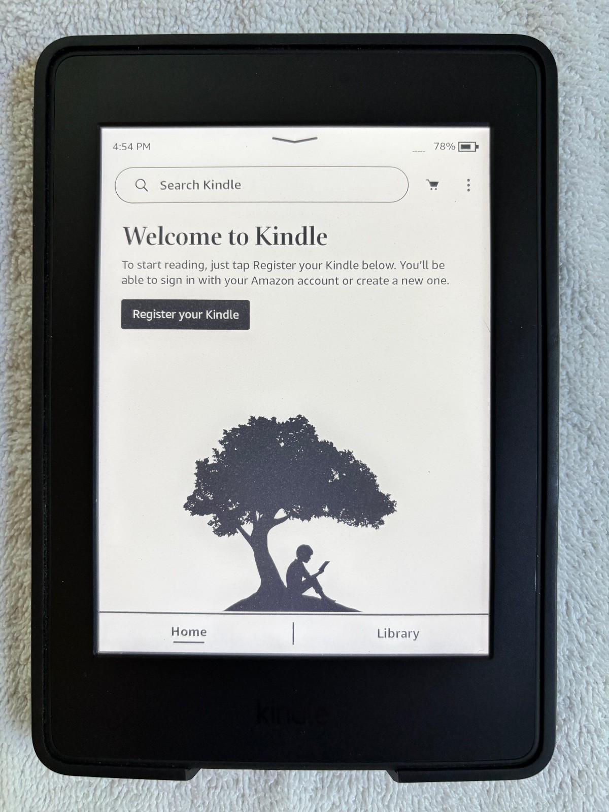 Kindle Paperwhite (7th Gen) Black, 6" (300 ppi) 4GB with Built-in Light, Wi-Fi