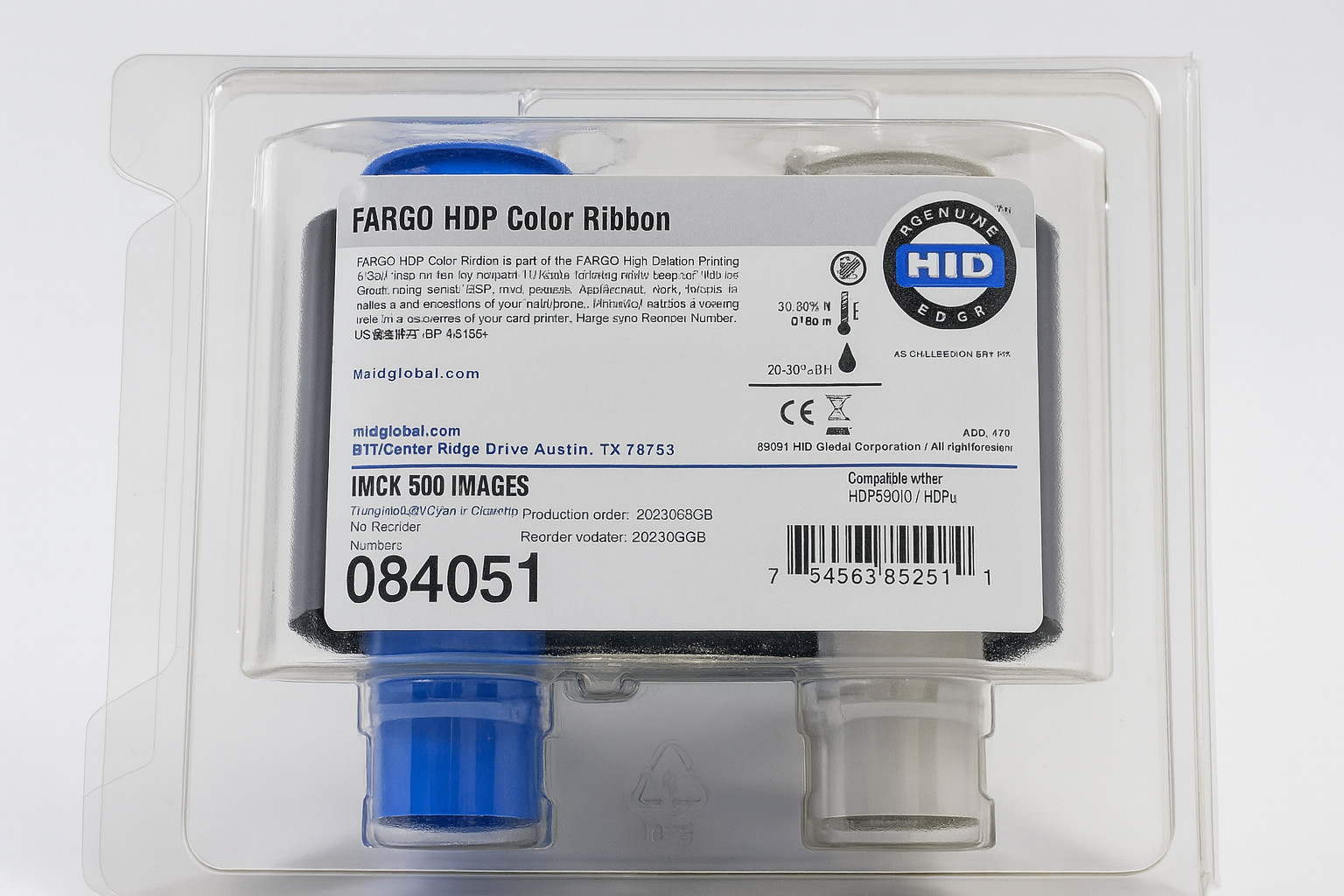 Fargo 84051 HDP Color Ribbon for HDP5000 Printer