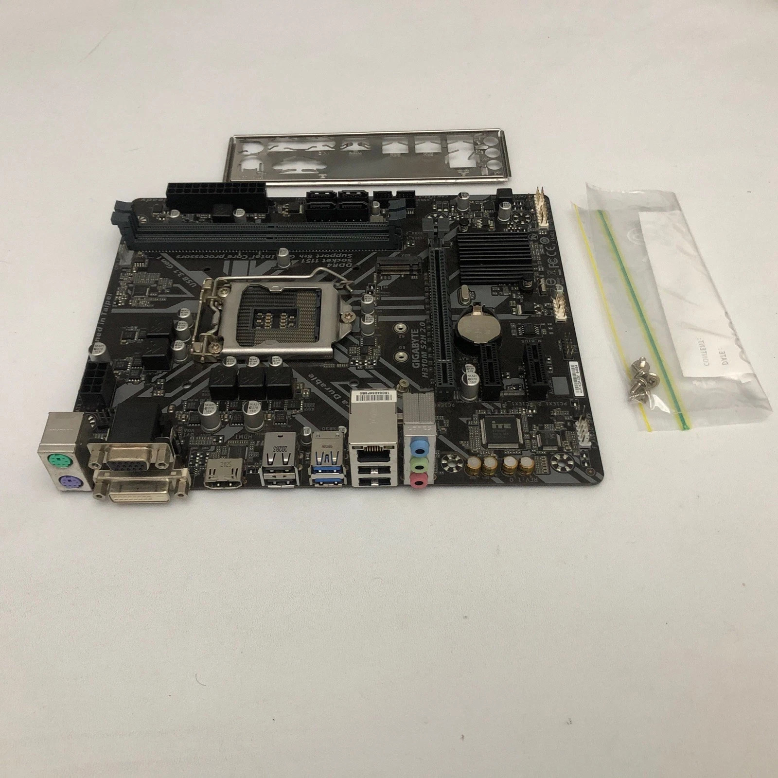 Gigabyte H310M-S2H 2.0 Micro ATX LGA1151 P/Support 8th & 9th Gen Motherboard .