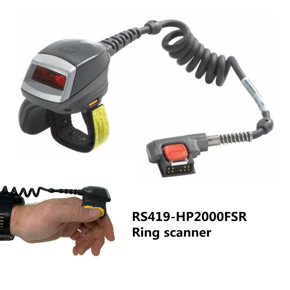 Symbol Motorola RS419-HP2000FSR Wearable 1D Ring Scanner For WT4090 WT41N0
