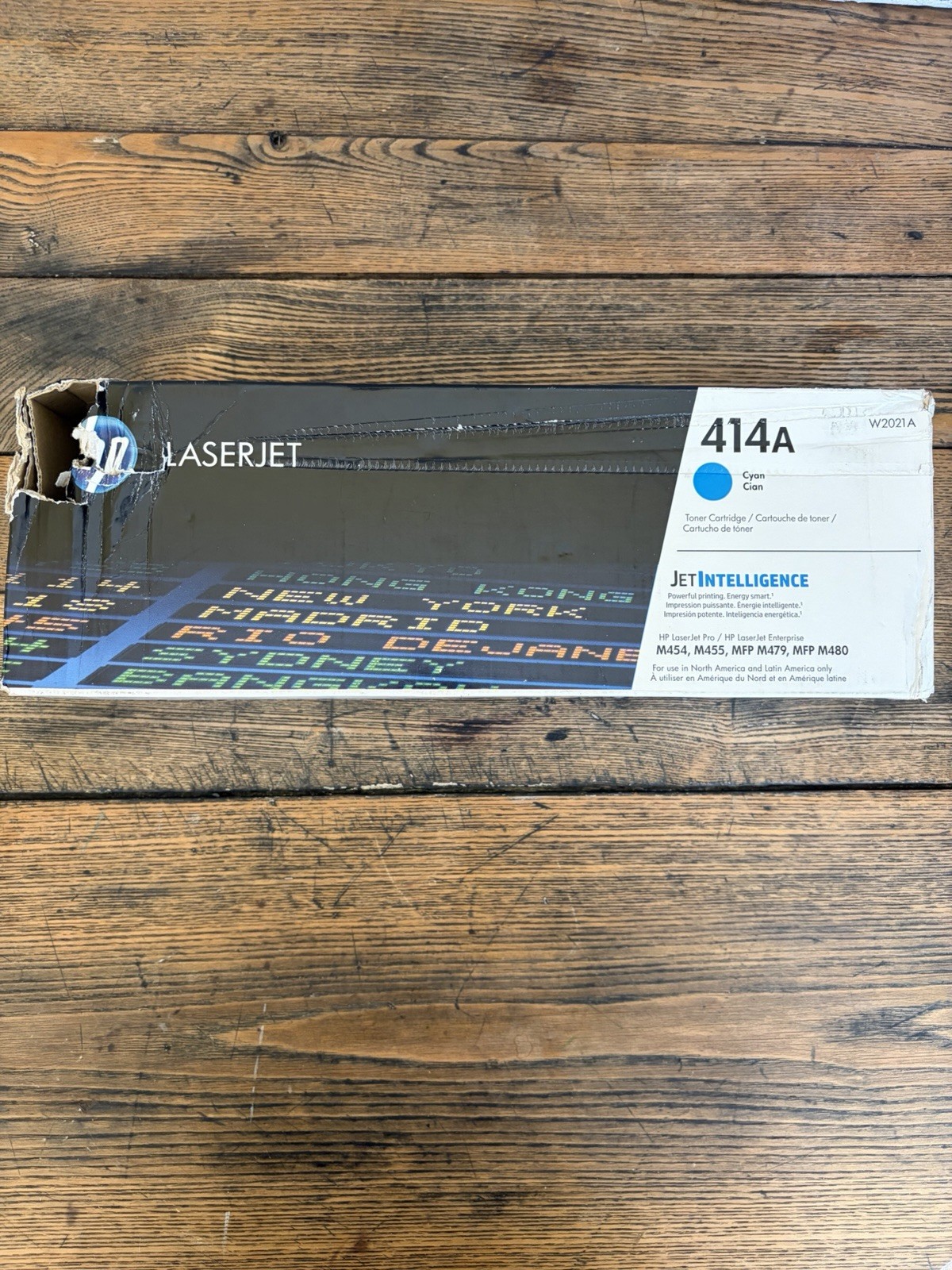 HP 414A Cyan LaserJet Toner Cartridge W2021A OEM Genuine