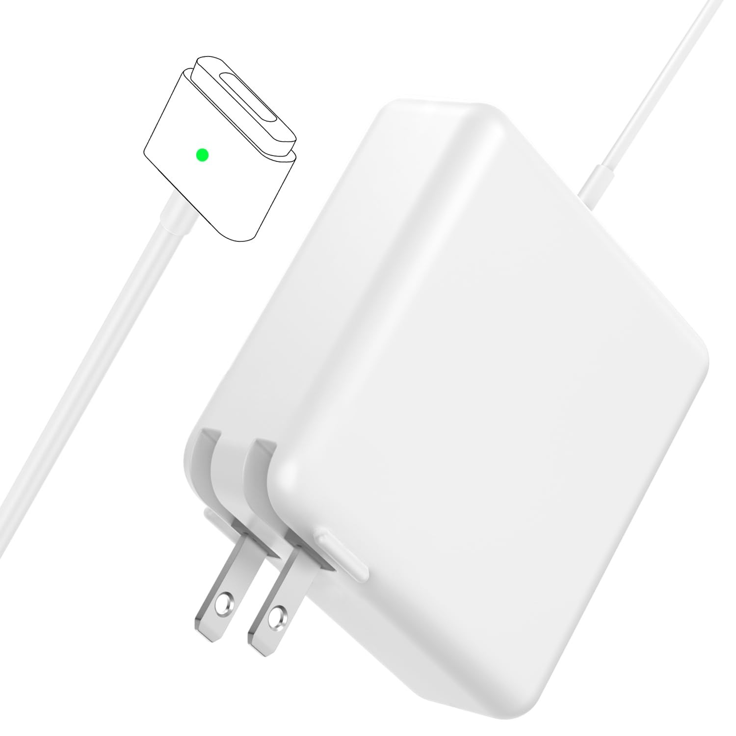60W Charger for MacBook , 60W Magnetic2 T-Tip Power Adapter Charger for Mac /...