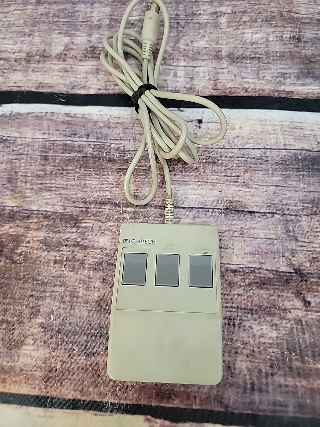 Vintage Logitech P7-3F 3 Button PS2 Ball Mouse