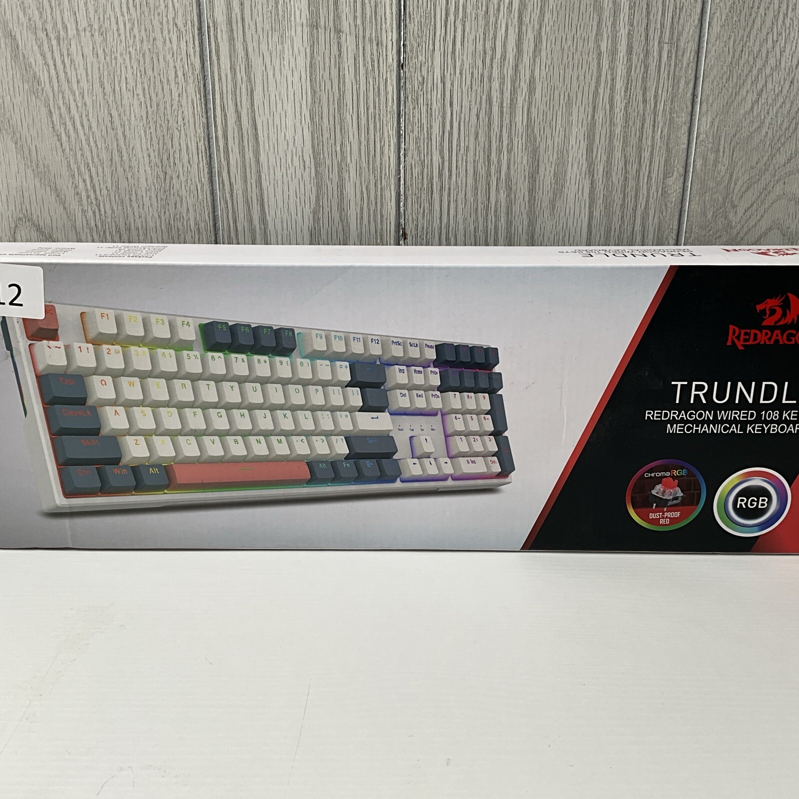 Redragon K668 Trundle RGB Gaming Keyboard, 104 Keys + Extra 4 Hotkeys - Sealed