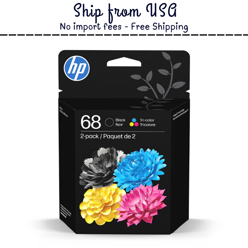 HP 68 Black/Tri-color Original Ink Cartridge 2 pack